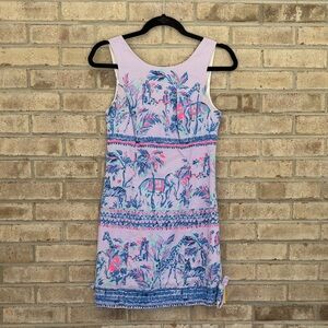 Lilly Pulitzer Purple Animal Shift Dress